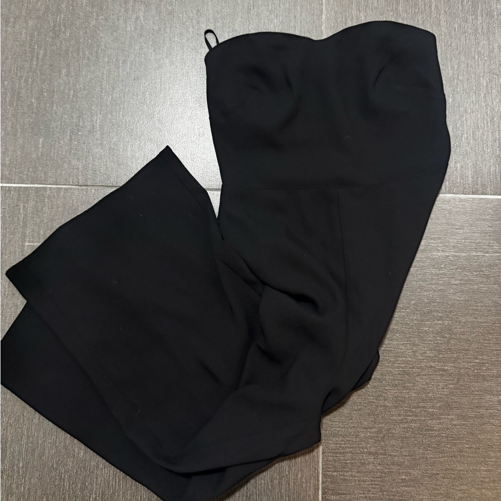 Babaton Classic Black Strapless Jumpsuit